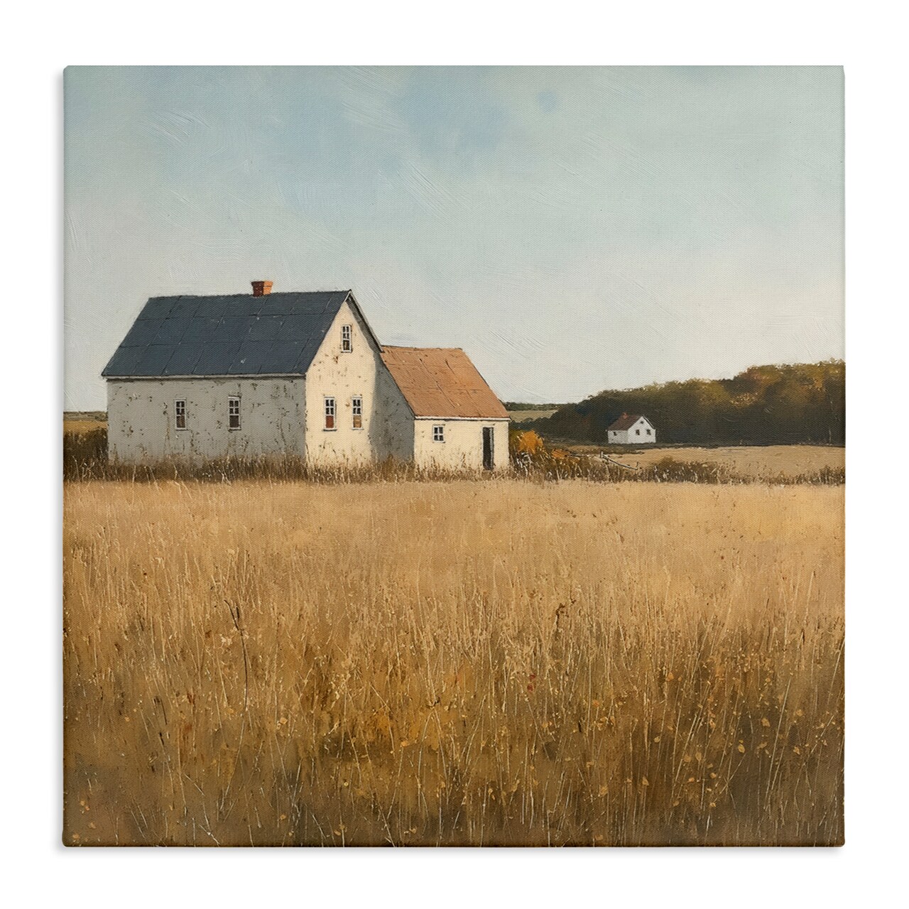 Stupell Industries Clear Sky over Barn Canvas Wall Art Design by Steve Huntziker